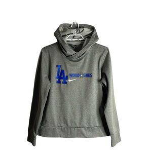 Nike Women’s Heather Gray LA Dodgers 2020 World Series Active Sweatshirt Hoodie